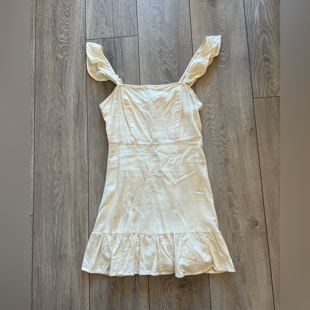 white linen summer dress size small